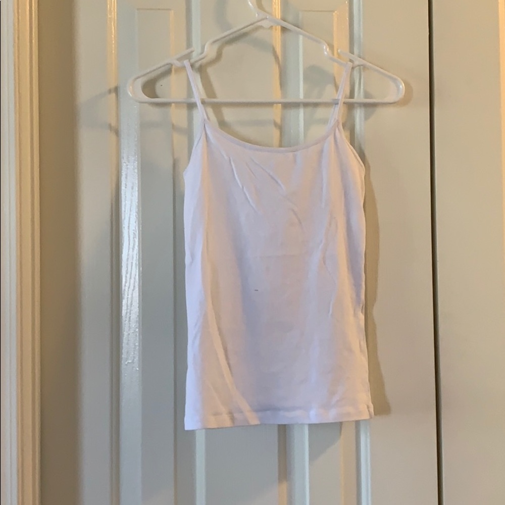 Forever 21 white fitted tank top